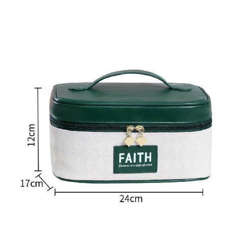 Cosmetic Case with Makeup Brush Organizer