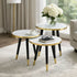 Round Nesting Coffee Table - 3-Tier, Space-Saving