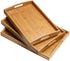 Multi-use Bamboo Wood Serving Tray Set