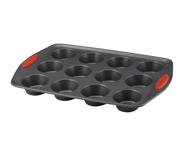 Multi-Functional Carbon Nonstick Baking Tray With Red Silicone Handles