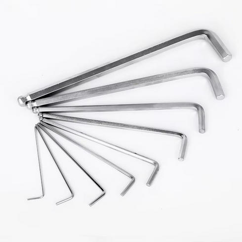 High Strength 9pcs flat Hex Key Spanner Allen Wrench Set