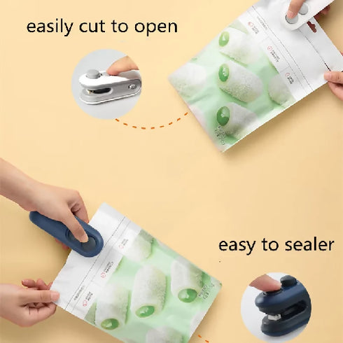 USB Rechargeable Portable Food Plastic Bag Sealer Vacuum Mini Sealing Machines