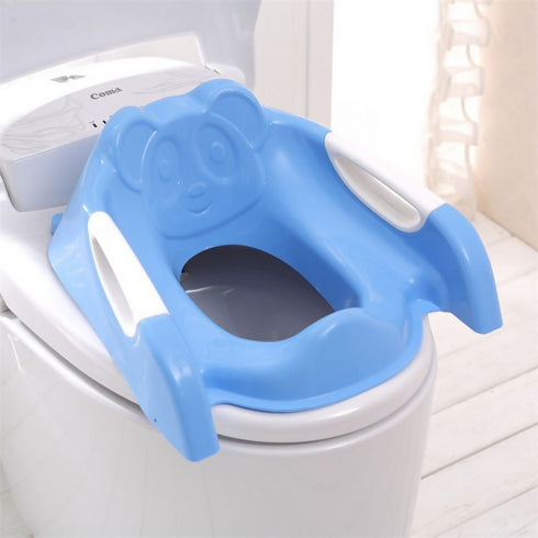 Blue Foldable Baby Toilet Potty Training Seat Ladder