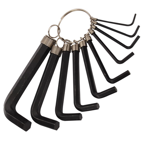 Allen Key 8-Piece Set, 1.5 mm to 6 mm Size