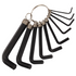Allen Key 8-Piece Set, 1.5 mm to 6 mm Size
