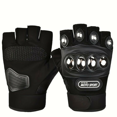 Half-Finger Motorcycle Gloves For Men