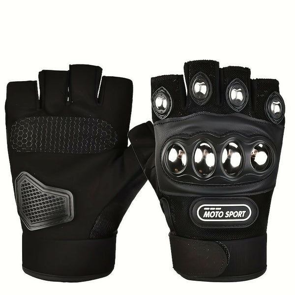 Half-Finger Motorcycle Gloves For Men