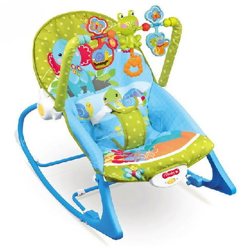 2-in-1 Baby Soothing Recliner Rocking Chair with Jingle Music