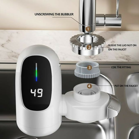 Instant electric heating water faucet