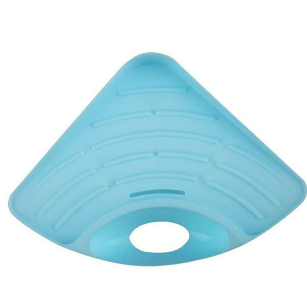 Triangle Corner Sink Shelf-blue
