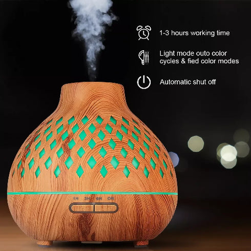 400ml Air Humidifier Essential Oil Diffuser Lamp Diffuser 7 Colored LED Lights