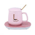 Ceramic Coaster and Mug Set - Pink