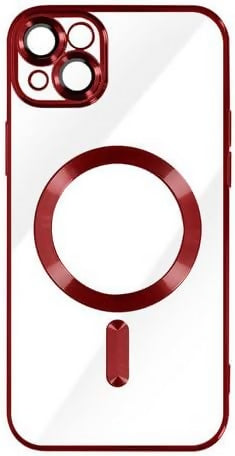 Magnetic phone case compatible to I-Phone 14 Pro,Crystal Clear with colour trim.