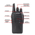 6PCS Baofeng BF-888S Walkie Talkie BF-888S UHF Frequency 400-470MHz Portable Two Way Radio BF-888S 16 Communication Channels