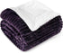 Striped Pattern Sherpa Fleece Throw
