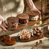 3-Piece Nut Jar Set with Wooden Tray