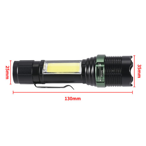 Rotating Zoom Multifunction Flashlight