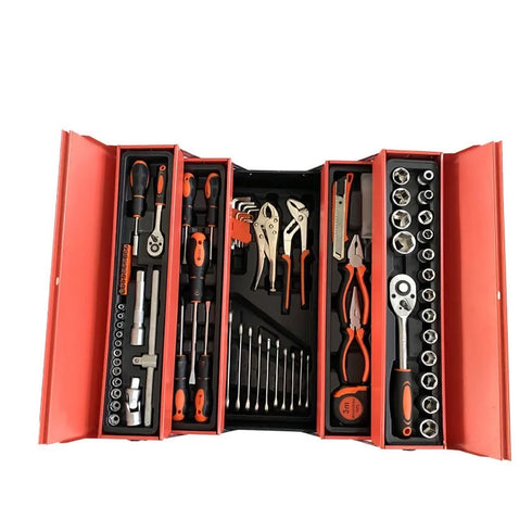 85Pc Portable Folding Auto Repair Toolbox Set