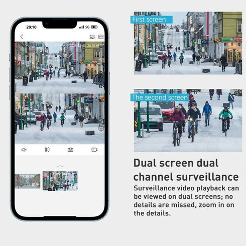 Smart Home Security Camera Dual Lens