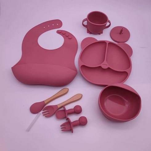 Silicone baby cutlery set