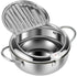 Stainless Steel Deep Fryer Pot with Thermometer