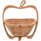 Foldable Apple shaped Bamboo Fruit Basket