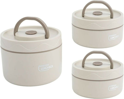 3 Piece Lunch Box Set - Insulated Bag Included