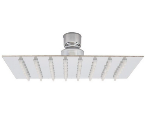 Ultra-Thin 4 Inch Stainless Steel Square Shower Head Large Top Nozzle Rain Bath Shower Faucet Accessories