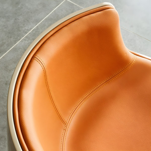 4Pcs Italian Design Leisure Coffee Cup Chair - Orange