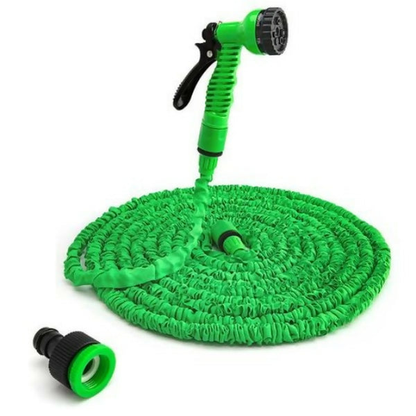 Expandable Magic Hosepipe with Spray Nozzle - 30m - Green
