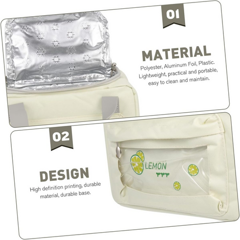 Insulated Thermal Breakfast Lunch Bag - Lemons