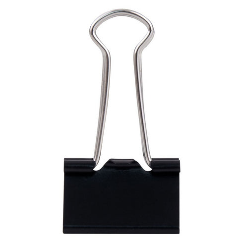 25mm Foldback Clips Black 48PCs