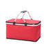 Folding Large Picnic Bag Portable Insulation Lunch Storage Basket.