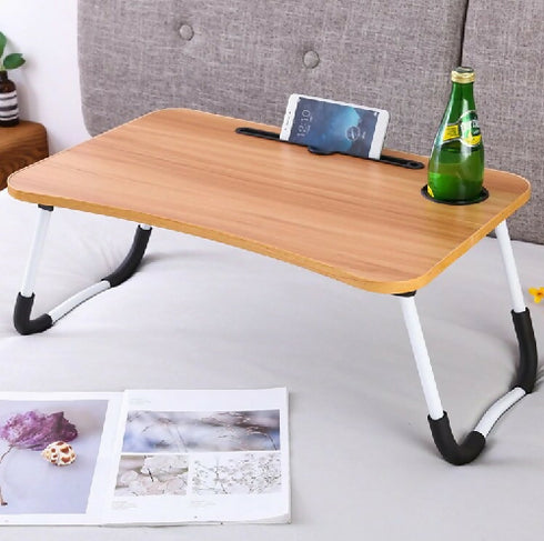 Folding Laptop Table, Multi-function Folding Wooden Table
