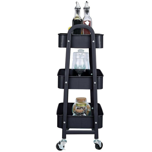 Metal 3 Tier Storage Trolley
