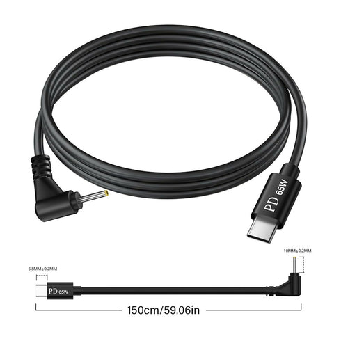 PD Laptop charge cable 65w 2.5*0.8mm