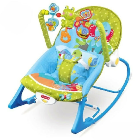 2-in-1 Baby Soothing Recliner Rocking Chair with Jingle Music