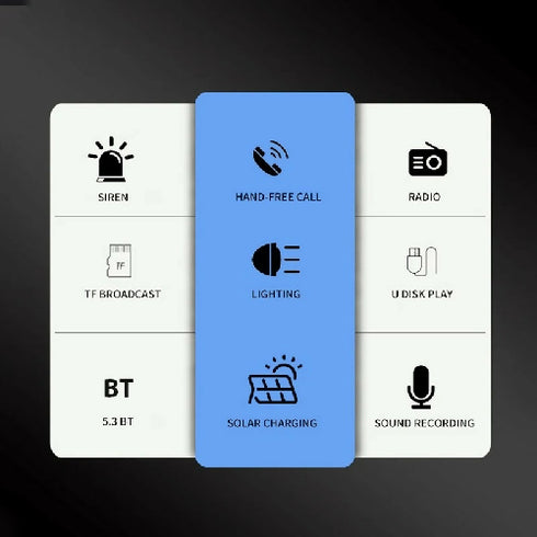 Solar Charge Recording Wireless Outdoor Recording BT Speaker Installs Handheld Speaker