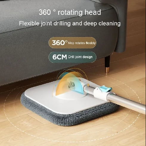 360° Rotation Mop and Bucket System Square Spinning Mops