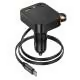 Guardian car charger with retractable cable