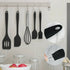 5 Pieces Of Non-Stick Silicone Kitchen Utensil Set - Black