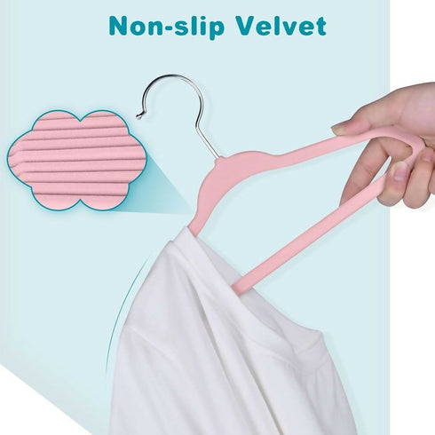 Velvet Baby And Kids Hangers 20 pack