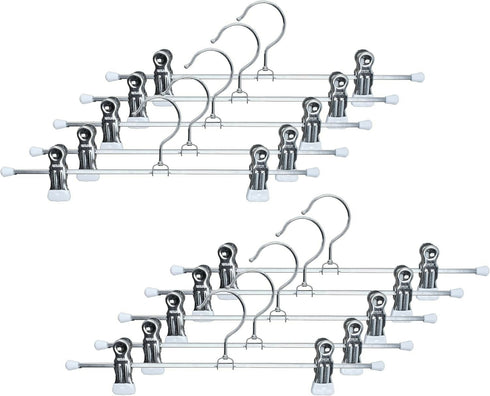 Metal Pants Hangers with Clips - 15 Piece set (30cm)