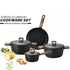 7Piece Nonstick Marble Coated Forged Aluminum Cookware Set