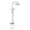 Stainless Steel Adjustable Full Shower Unit Set - Round