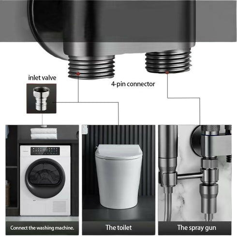 Bathroom Fresh Wall Mounted Faucet Spray Set