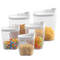 10 pcs Household Plastic Kitchen Storage Jar Food Candy Whole Grains Nuts Storage Sealed Jar Transparent Storage Jar