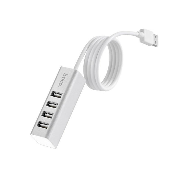 Hoco HB1 4-Port USB 2.0 Hub - High-Speed USB Splitter with 80cm Cable