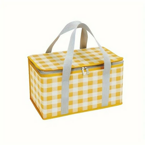 Large Capacity Outdoor Picnic Bag, Home Storage Cooler - yellow