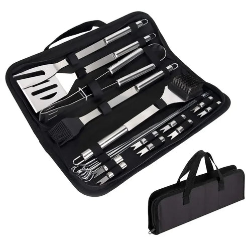 20PC Set Outdoor BBQ Braai Utensils